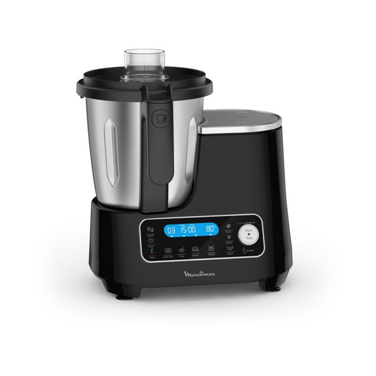 Robot cuiseur moulinex Clickchef noir HF456810 + cuiseur vapeur