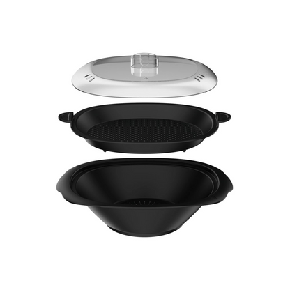 Robot cuiseur moulinex Clickchef noir HF456810 + cuiseur vapeur