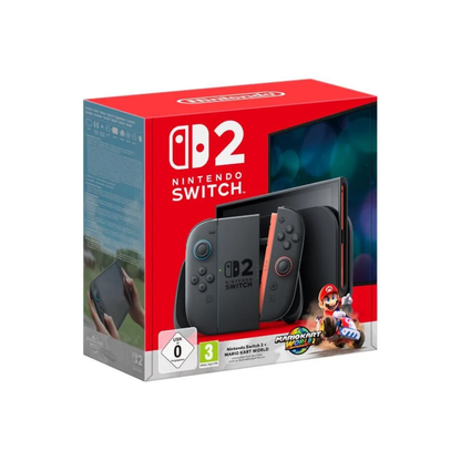 Console Nintendo Switch 2 • Bleu Clair & Rouge Clair + Mario Kart World (Code)